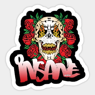 Insane by Grafixs© Sticker